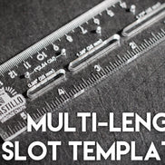 Castillo Heritage Crafts branded centering ruler on a dark surface with 