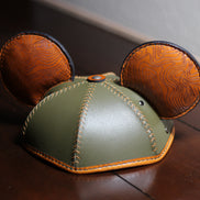 castillo heritage crafts leathercraft leather craft disney disneyland walt disney world leather hat leather cap leathercraft pattern leathercraft hat pattern diy beginner leather craft project mickey mouse ears mouse ear cap leather ear