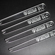 Castillo Heritage Crafts branded stitch line marker tool set of various sizes on a dark surface